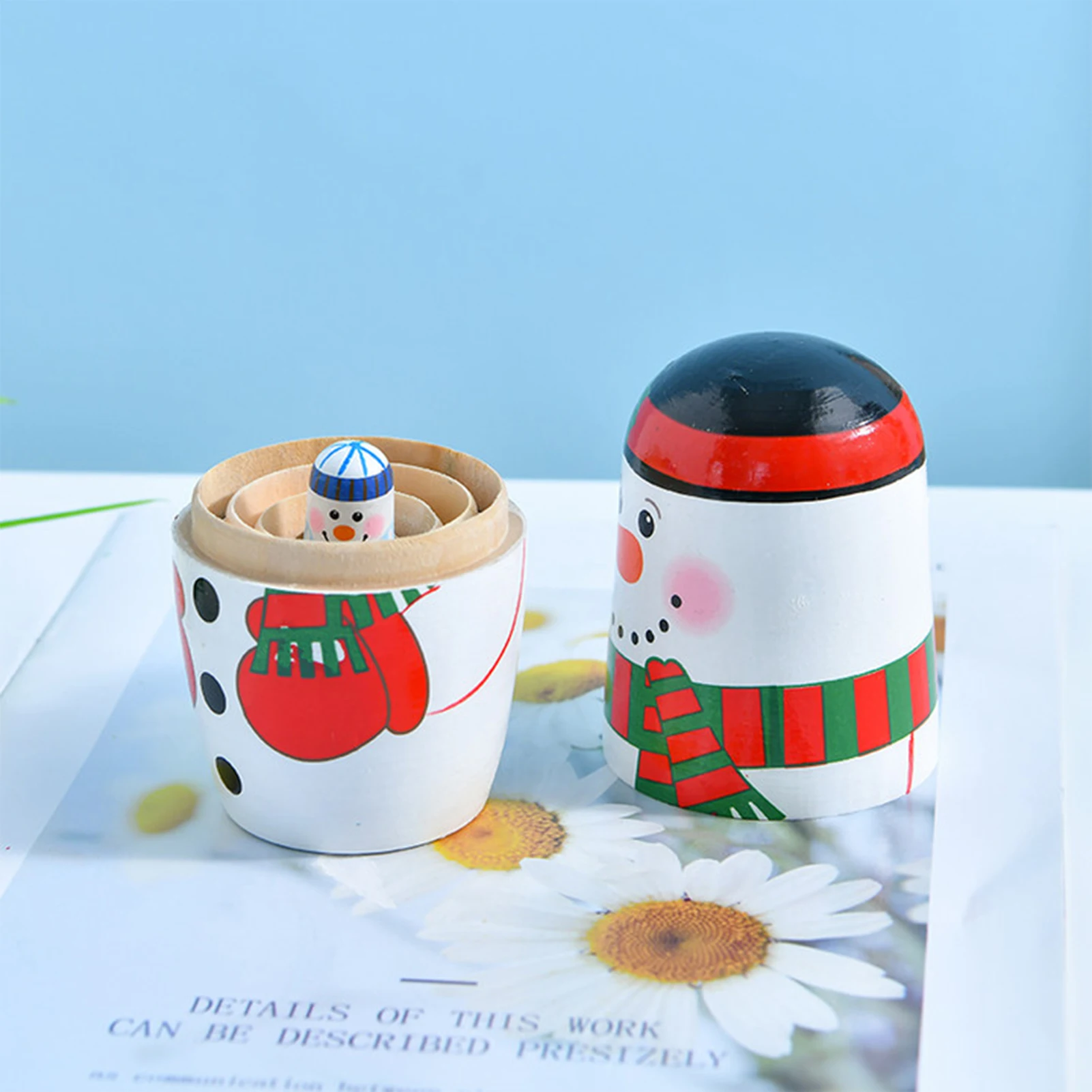 1 Набор российских подставных кукол строительные игрушки ручная роспись