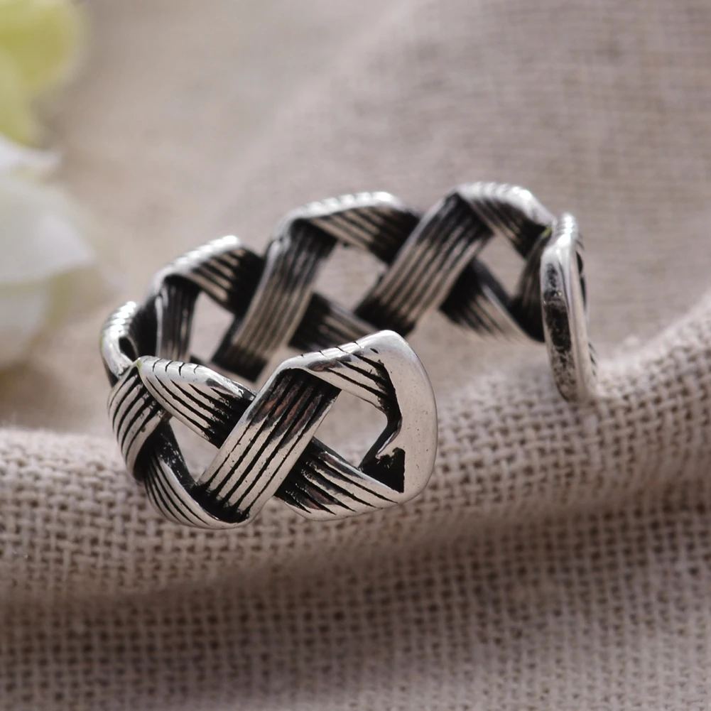 30% Silver Plated Customized Retro Cross Female Finger Rings Promotion New Year Gift No Fade | Украшения и аксессуары