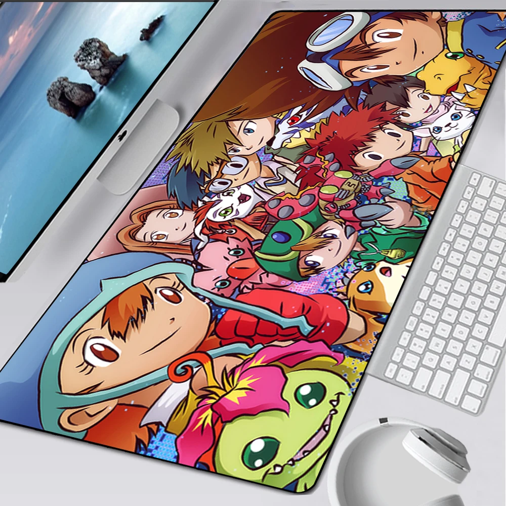 

Anime Digimon Large Gaming Mouse Pad XXL Computer Mousepad PC Gamer Mouse Mat Laptop Mausepad Mouse Carpet Keyboard Mat Desk Pad