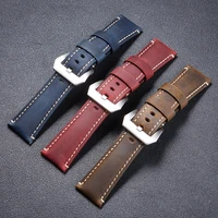 first layer cowhide strap watch accessories watch strap 22mm 24mm 26mm vintage cow leather watch band fossil watchband