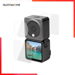 for dji action 2 camera screen protector hd explosion proof tempered glass film for dji aciton2 screen protector accessories free global shipping