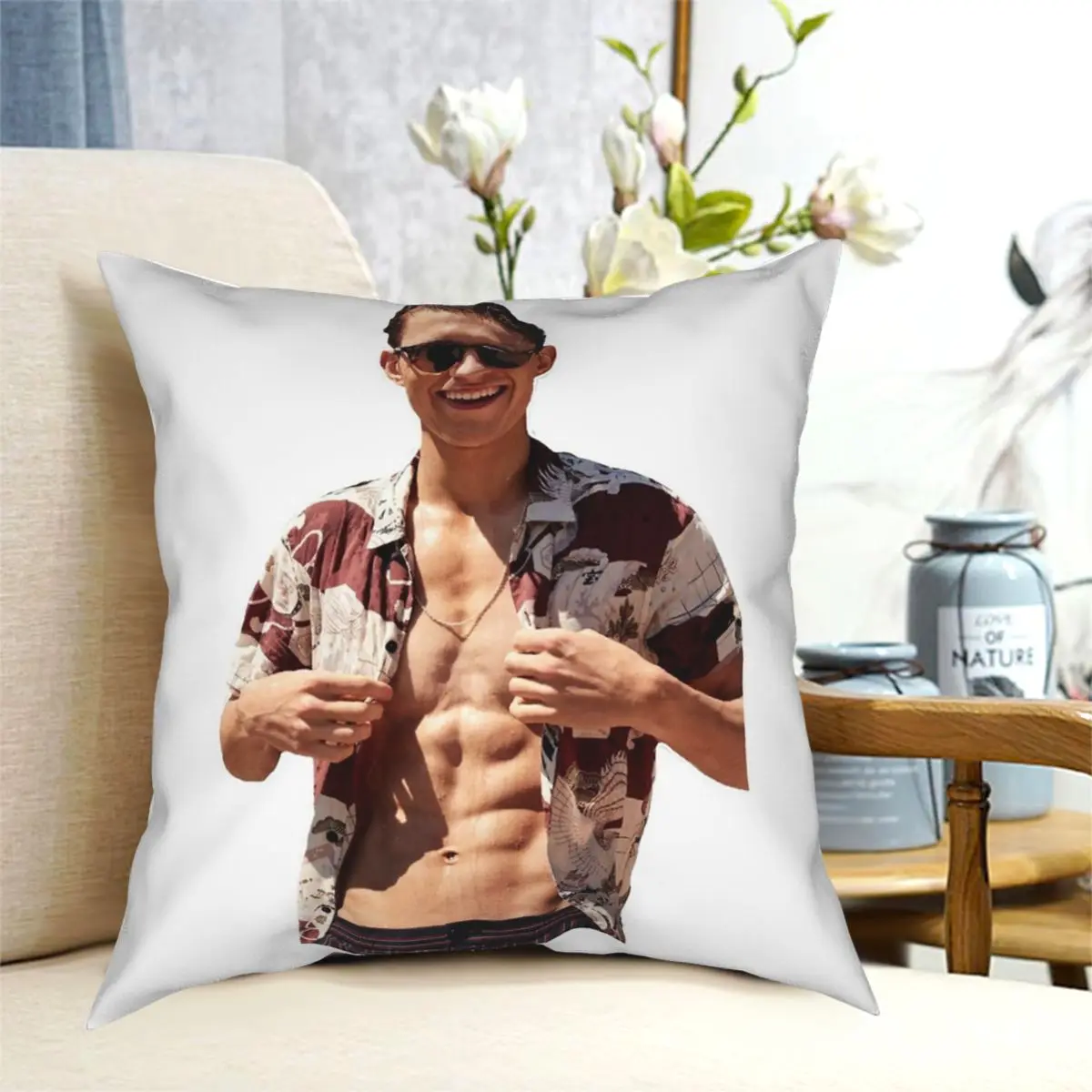 

Квадратная подушка Tom Holland, чехол из полиэстера с принтом, декоративный чехол на молнии для кровати