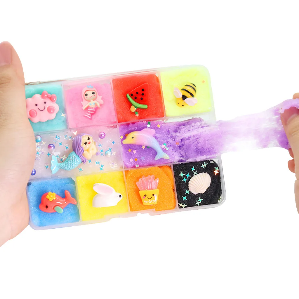 Цветной слайм облако игрушки для детей и взрослых декомпрессионная ручная