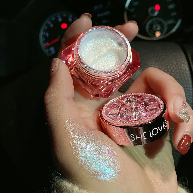 

Diamond Gel Eyeshadow Super Flash High Gloss Liquid Glitter Pearl Pearl Waterproof Small Vibrating Net Red Same Monochrome Disc