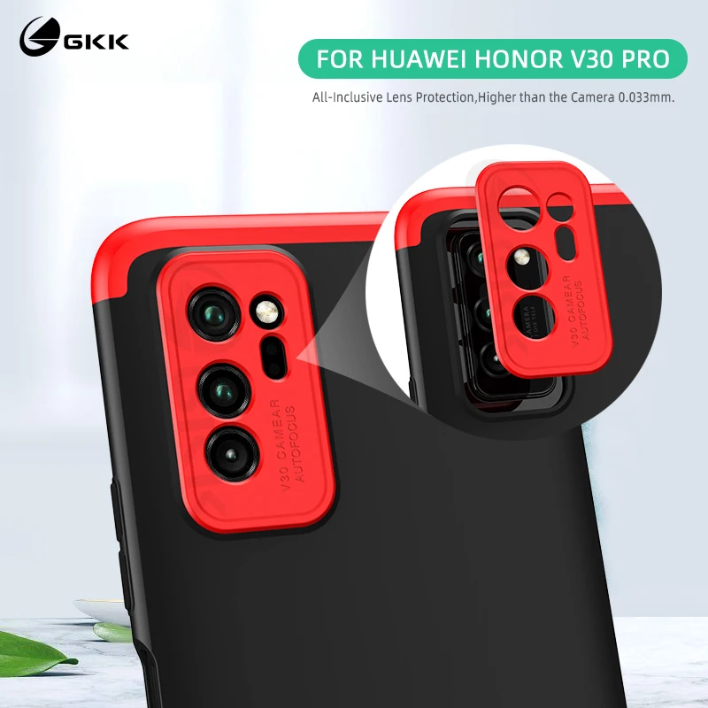 Оригинальный чехол GKK для Huawei Honor V30 Pro с полной защитой от ударов жесткий матовый