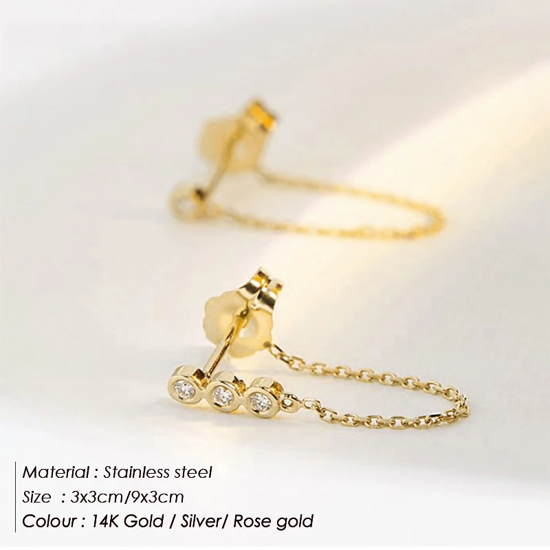 EManco корейские модные Висячие серьги для женщин 316L гипоаллергенно из нержавеющей