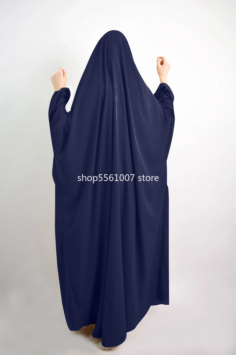 Ramadan One Piece Prayer Abaya Dress Jilbab Hijab Dresses Kaftan Hooded Robe Headcover Long Khimar Modest Islam Dubai Clothes |
