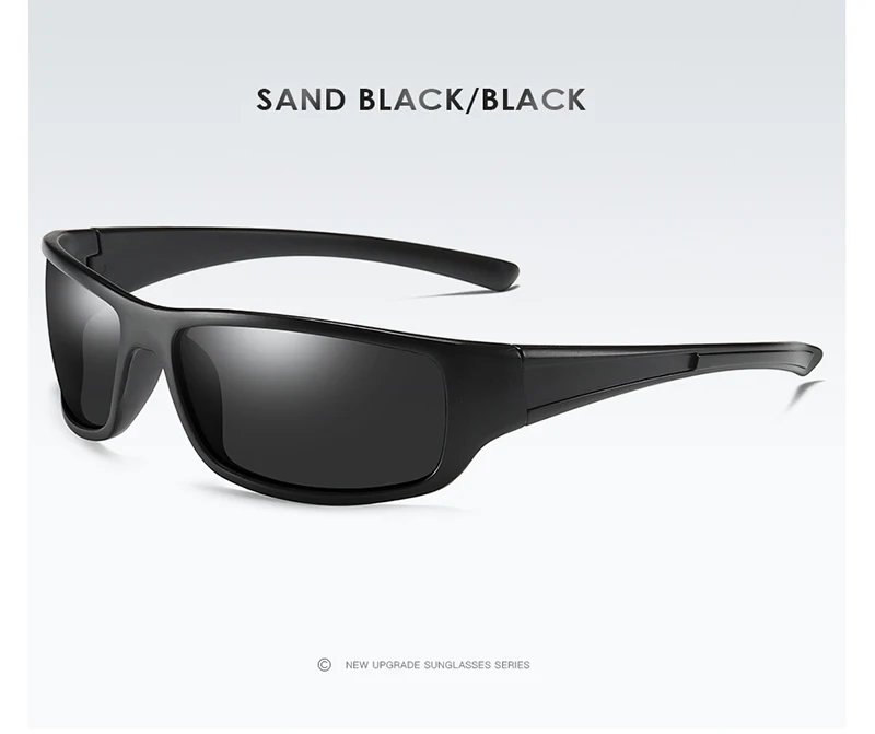 Sand Black- Black Aoron, новинка, мужские поляризованные солнцезащитные очки для улицы, спортивные мужские солнцезащитные очки s, очки, солнцезащитные очки с защитой от ультрафиолета - Цвет линз: Sand Black- Black