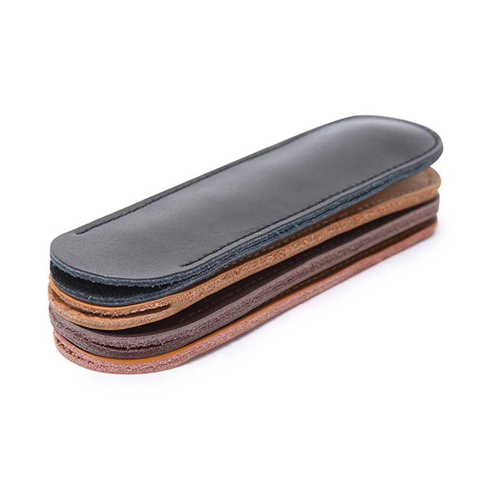 Сумка для карандашей из воловьей кожи простой вместительный кожаный чехол