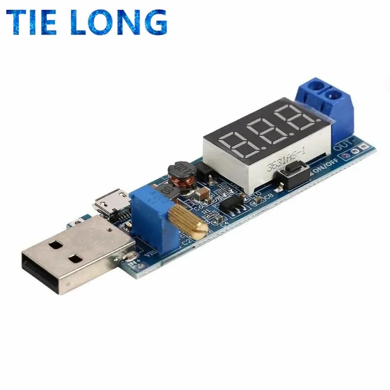 

DC-DC USB boost power regulator module 5V to 3.3V 9V 12V 24V desktop power module