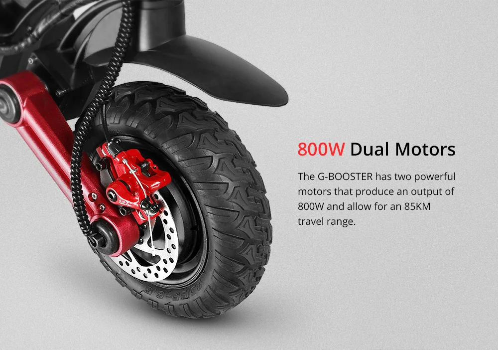 [PL сток] KUGOO G-Booster Спортивный Электрический скутер 55 км/ч 800 Вт 2 приводных мотора 85 км Диапазон 10 дюймов сотовая Взрывозащищенная шина