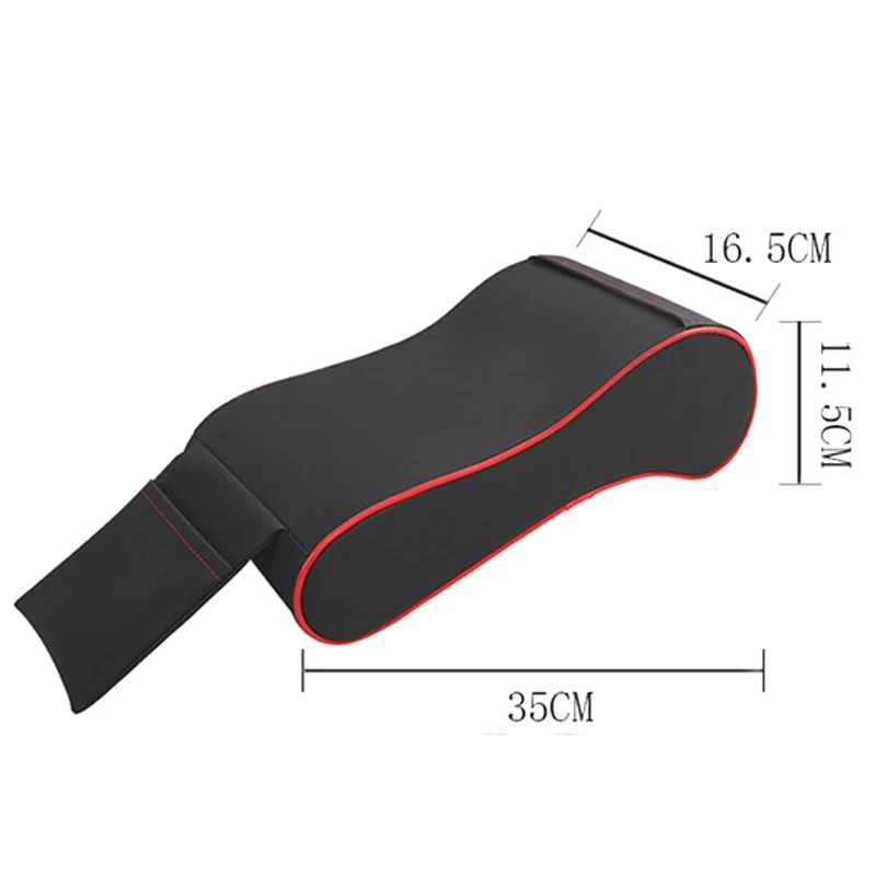 

Leather Car Central Armrest Pad Black Auto Center Console Arm Rest Seat Box Mat Cushion Pillow Cover Vehicle Protective Styling