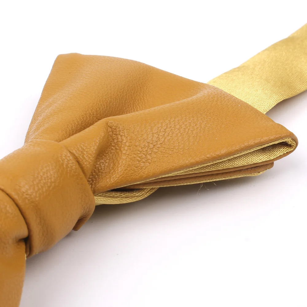 Новинка Кожаный Галстук-бабочка повседневные рубашки галстук-бабочка из