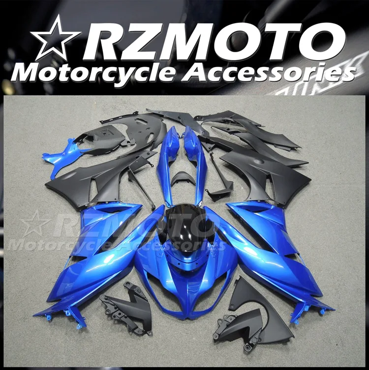 

Новый комплект обтекателей из АБС-пластика подходит для Kawasaki Ninja ZX-6R 636 ZX6R 2009 2010 2011 09 10 11 12 комплект обтекателей черного и синего цвета