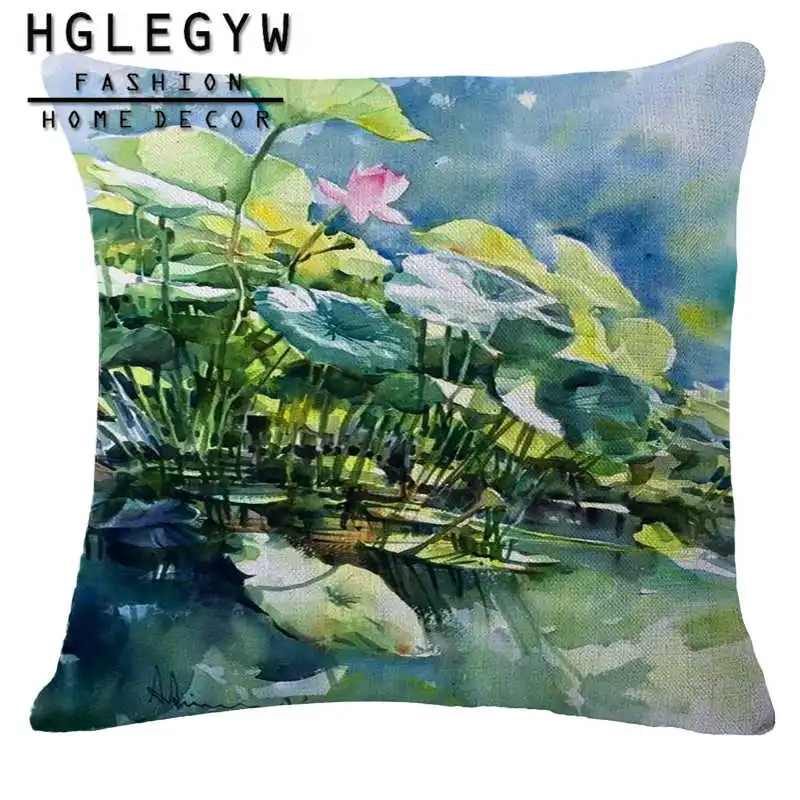 Наволочка с цветочным узором наволочка из хлопка и льна для дивана декоративная