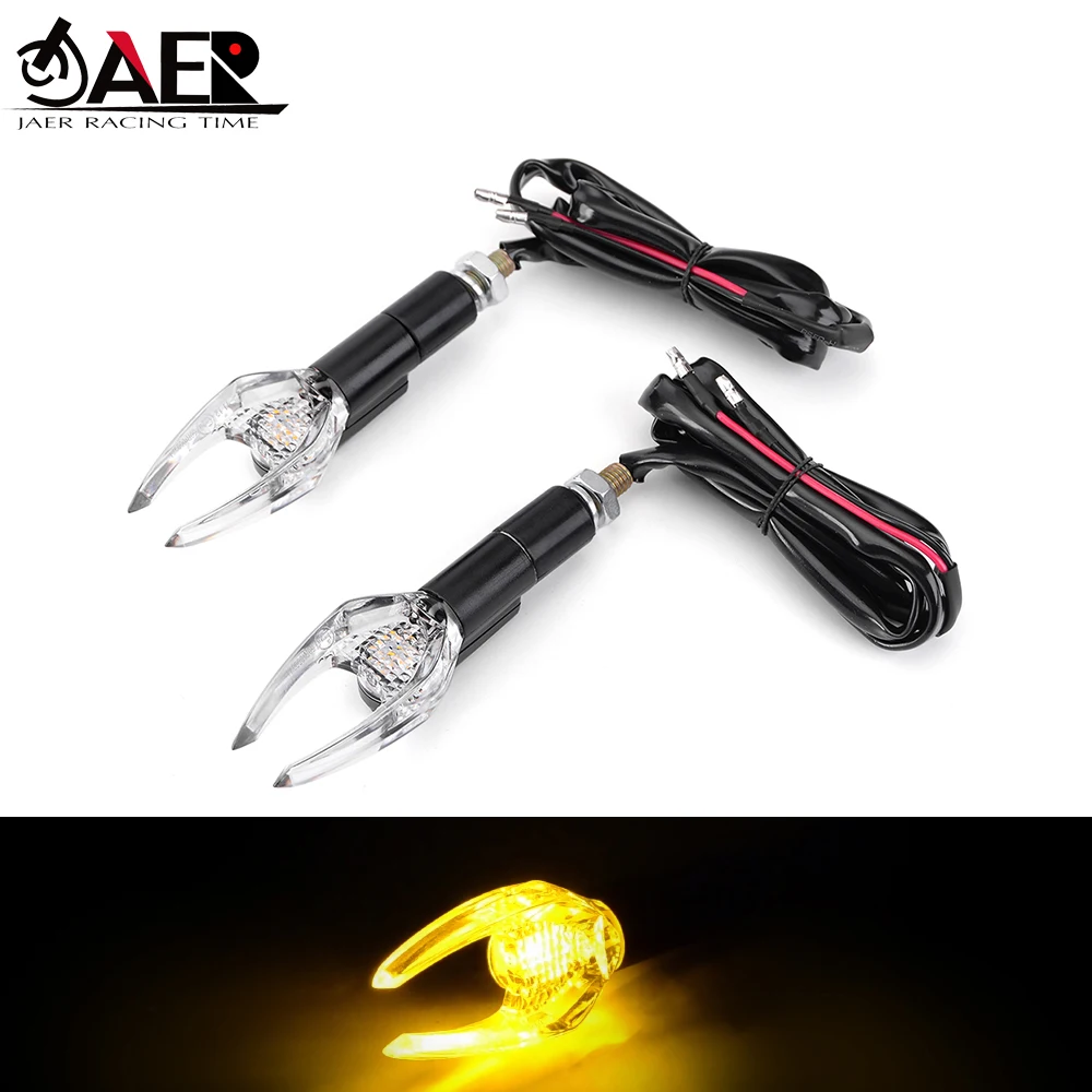 

Emark Amazing LED Motorcycle Turn Signal Lights Amber Bendable Flashing Motorbike Indicator Blinker Moto Signal Lamp
