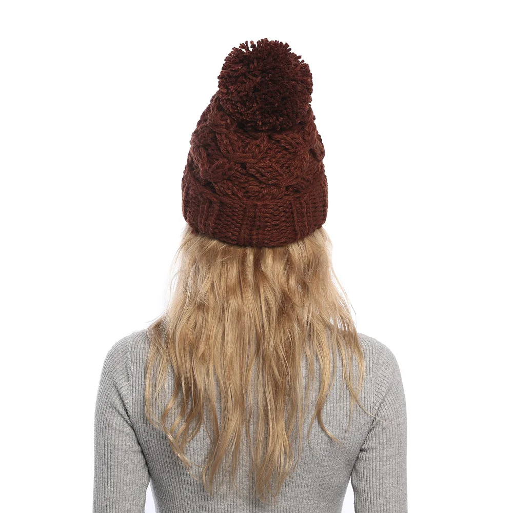 Skullies Beanies зимняя женская шапка теплая вязаная теплая шапка теплая шерстяная шапка для отдыха модные утолщенные зимние шапки