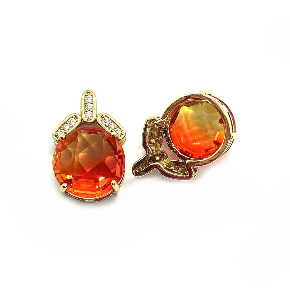 

Glass Crystal Pendant Necklace Metal Diamond Round Fashion Jewelry Heaven Material Used in DIY Accessories Making Jewelry