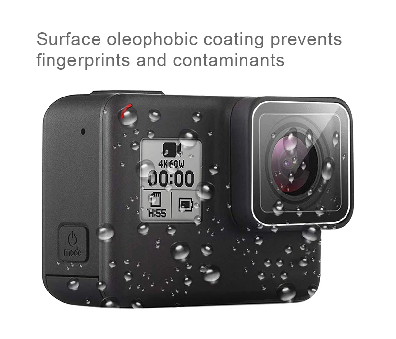 Защита экрана для GoPro Hero 7 Black 6 5 Аксессуары защитная пленка Закаленное стекло для Go Pro Hero 7 белый и серебристый