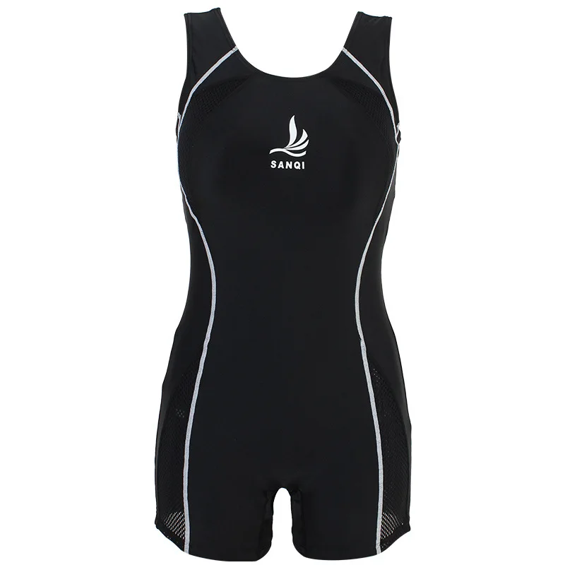 Women's One Piece Professional Water Sports Swimwear Athletetic Sport Swimsuit Bikini Beach Wear Surfing Bathing Suit Rash Guard