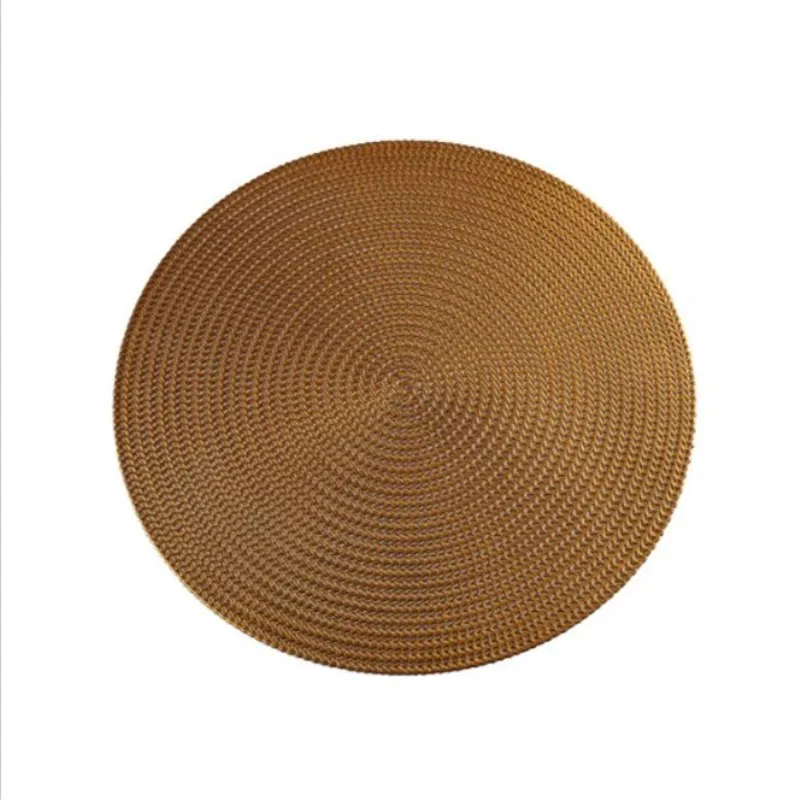 

38 CM Ronde PVC Placemat Keuken Eettafel Matten Steak Pad Anti-brandwonden Isolatie Pads INS Nordic Hotel Restaurant home Decor