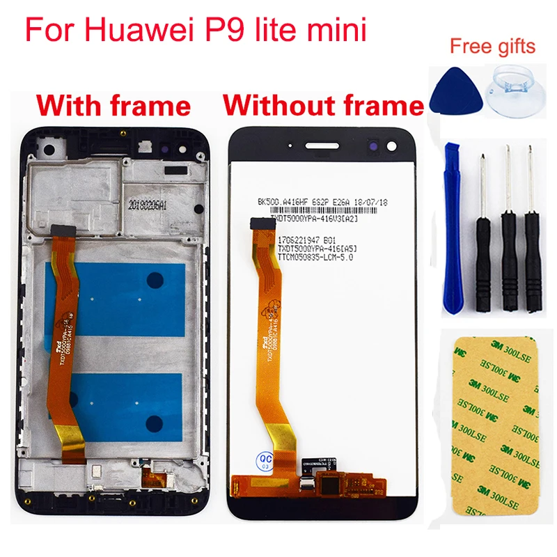 ЖК-дисплей для Huawei P9 lite mini Y6 Pro 2017 сенсорный экран с дигитайзером сенсорное стекло