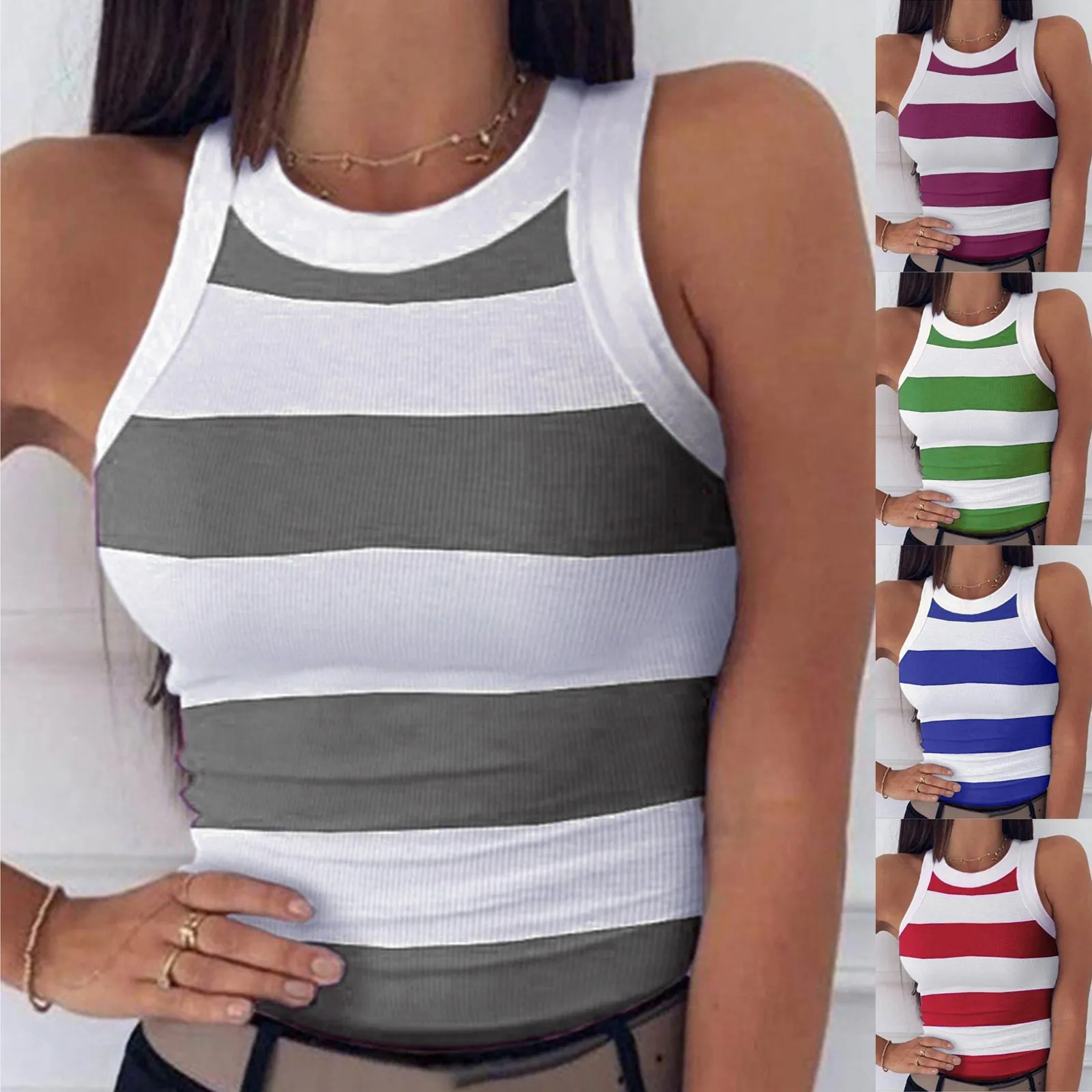 2021 летние топы для женщин сексуальная без рукавов майка свободного покроя тонкий