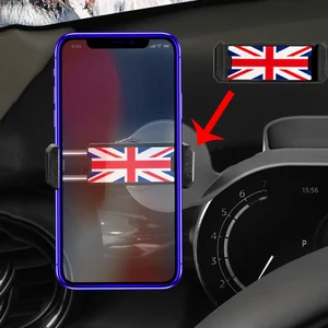 phone holder in car dashboard gps mount stand for iphone telephone support mini cooper styling accessories 2021 new free global shipping