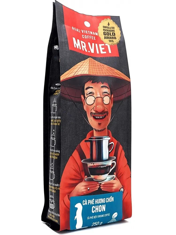 Кофе Mr. Viet &quotChon&quot натуральный жареный молотый 250 гр|Молотый кофе| |