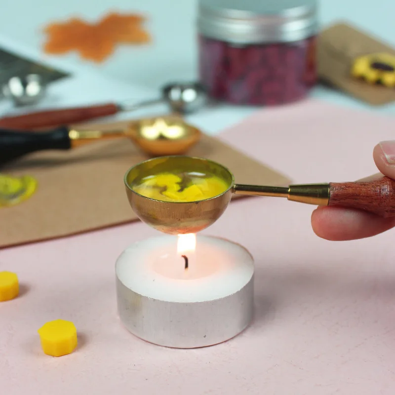 1 шт. ложка для печати воска с деревянной ручкой|Штампики| |