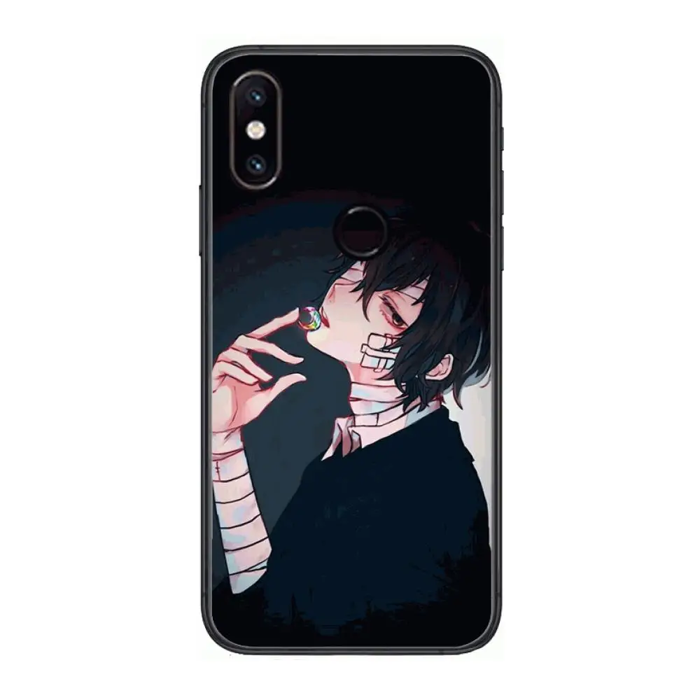 

Japan anime bungou stray Phone Case For xiaomi M2 C3 X3 F2 Lite NFC 6 5 x Poco k30 Pro Anime Black Cover Silicone Back Pretty