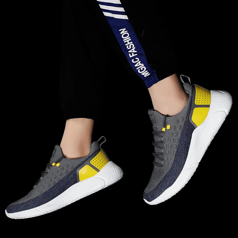 

Running Jogging Shoes for Men Breathable Outdoor Sport Shoes Lightweight Trainers Mesh Wear-resistant Lace-Up Fashion Sneakers