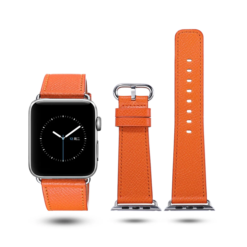 iStrap Genuine Leather Vintage Loop Strap for Apple Watch Band Iwatch 3/2/1 Replacement Bracelet