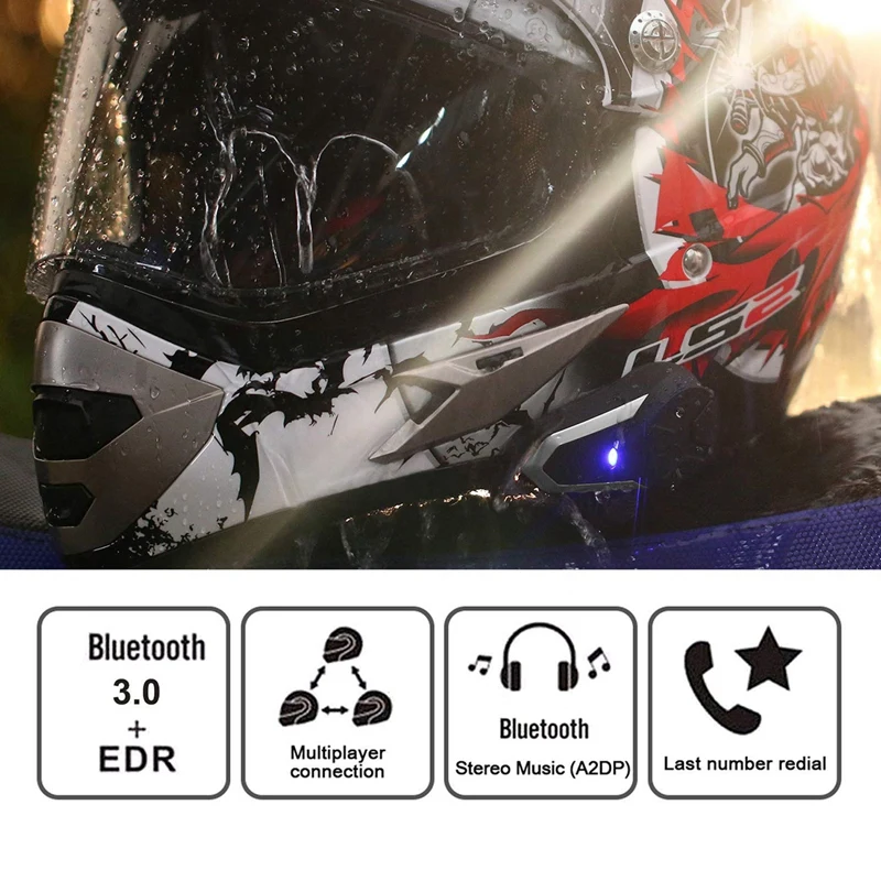 Мотоциклетный шлем Bluetooth гарнитура 1000 м переговорные системы связи лыжные мото