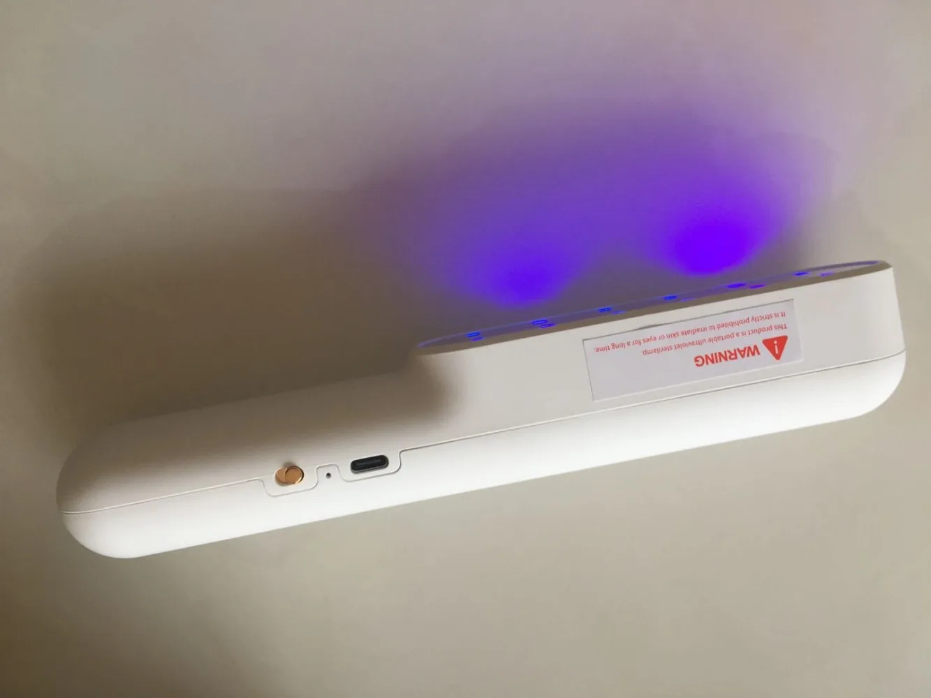 

Portable UV Handheld Light Sanitizer Wand Ultraviolet Disinfection Lamp USB Charging UVC Sterilizer Light For Home Travel