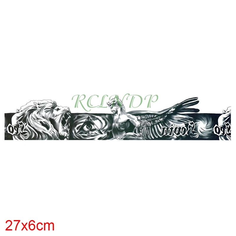 Водостойкая временная татуировка-наклейка крылья льва ангела ручная повязка