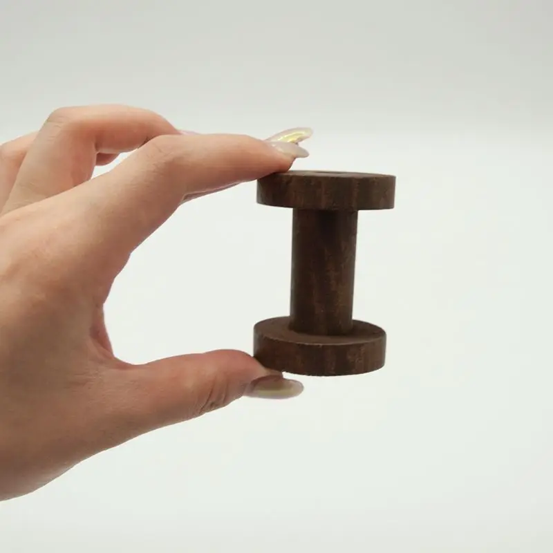 3 шт. пустые деревянные катушки ниток швейная машина ремесла Проволока рукоделие