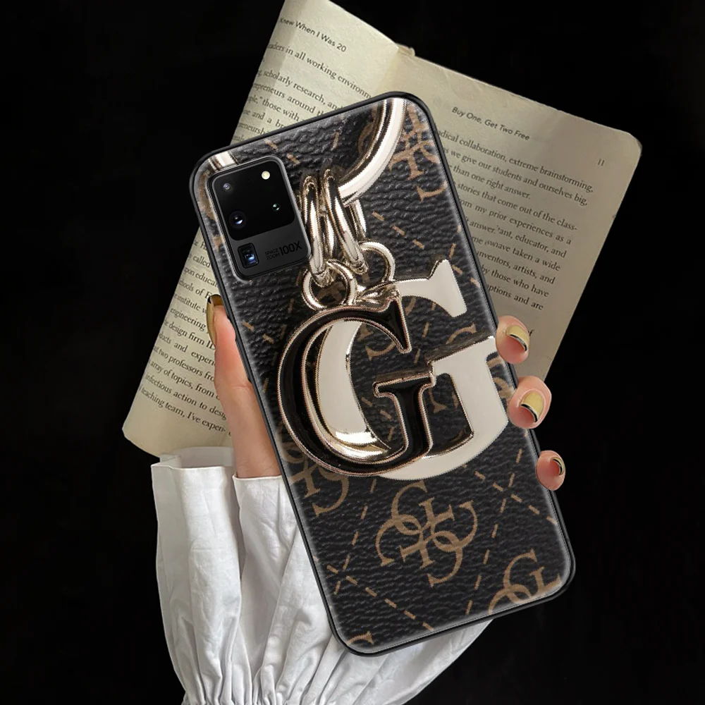 

Fashion guesses Brand Phone case For Samsung Galaxy Note 4 8 9 10 20 S8 S9 S10 S10E S20 Plus UITRA Ultra black luxury funda tpu