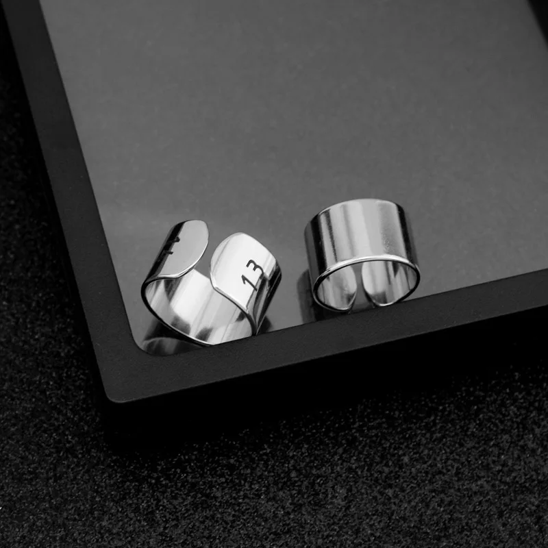 Кольцо с простой резьбой в стиле панк 1314 модное мужское и женское кольцо из