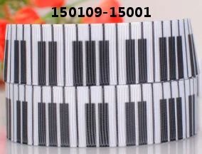 50 ярдов 7/8 &quot22 мм белые клавиши пианино узор корсажная лента с рисунком DIY ручной