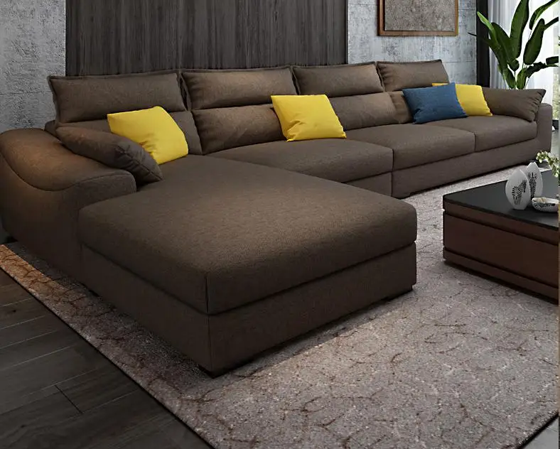 Тканевый диван в скандинавском стиле современный простой маленький для семьи