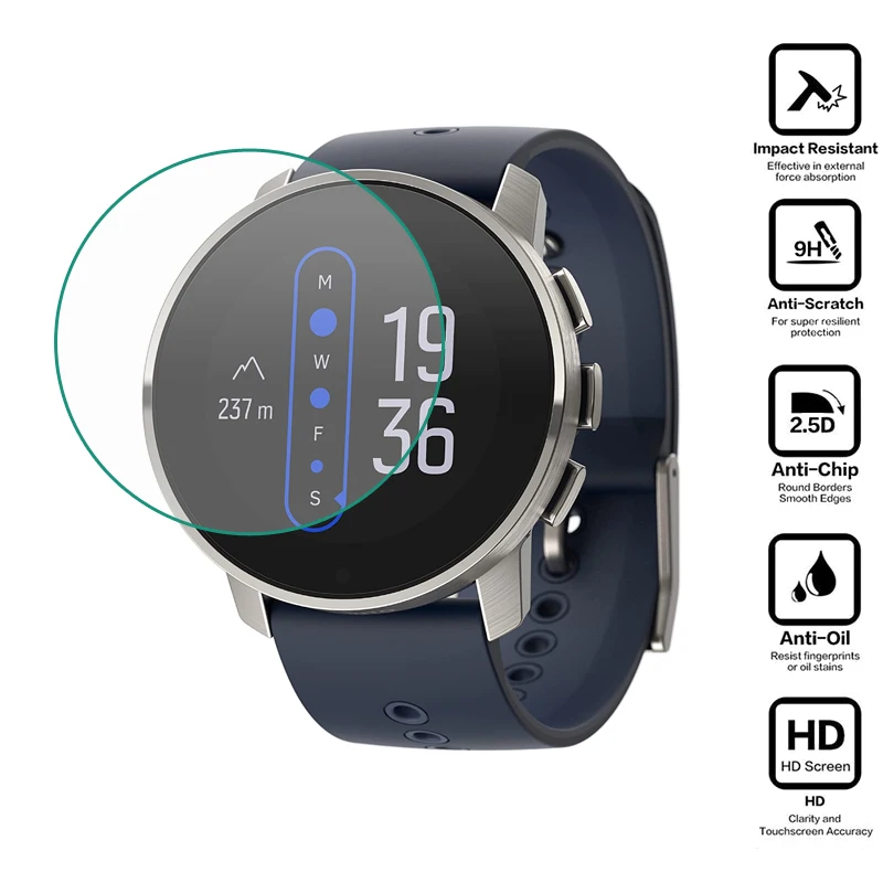 Защитная пленка из закаленного стекла для смарт-часов Suunto 9 Baro Suunto9 Peak |