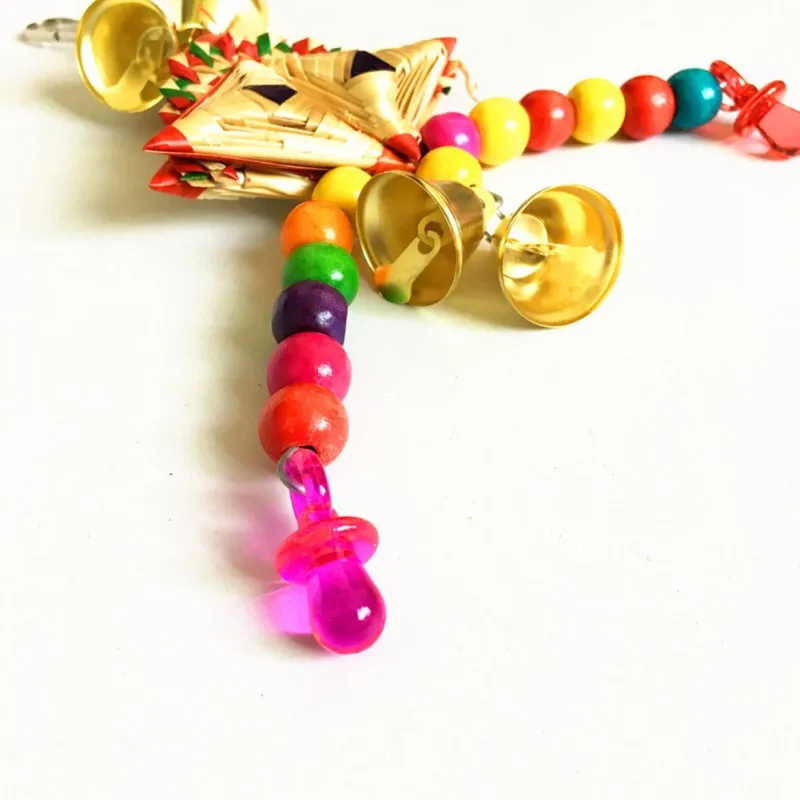 Натуральная трава тканая красочная клетка для попугая Висячие игрушки игрушка