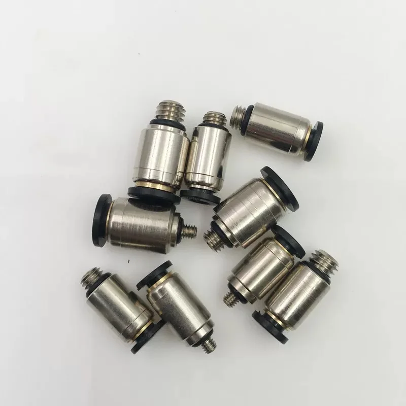 5PCS Pneumatic Miniature Trachea Quick Plug Connector Threaded Straight-through PC POC3/4/6MM-M3/5/6 Element | Строительство и