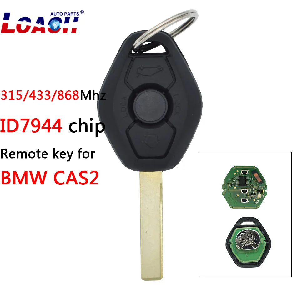3 кнопки 315LP МГц 315 433 868 удаленный ключ с чипом ID7944 ID46 для BMW CAS2 5 серии E46 E60 E83 E53 E36