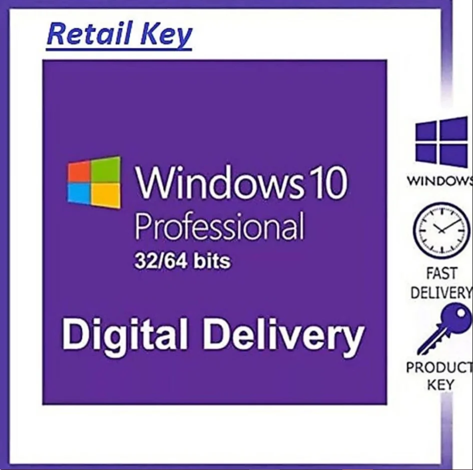 

2021 -Windows 10 Pro professionnelle 32/64bit licence ALL language 100% original 100% trusted seller