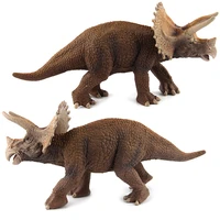 big jurassic world park dinosaurs figures triceratops toy model soft pvc hand painted animal collection toys for children gift