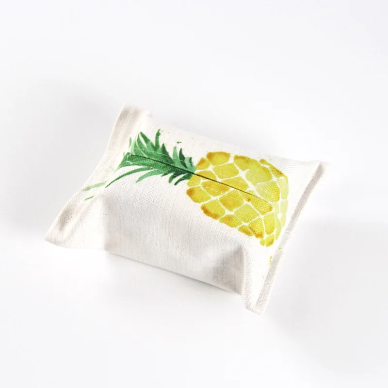 Тканевый чехол для салфеток наполнитель с фруктовым принтом бумажная коробка