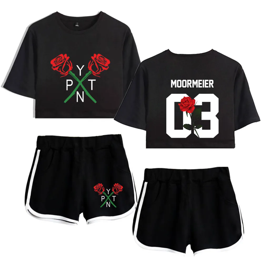 payton moormeier merch 2 Piece Set Women Shorts Suit ladies tshirt suit Summer Fashion Shirt And Trend Casual Clothes |