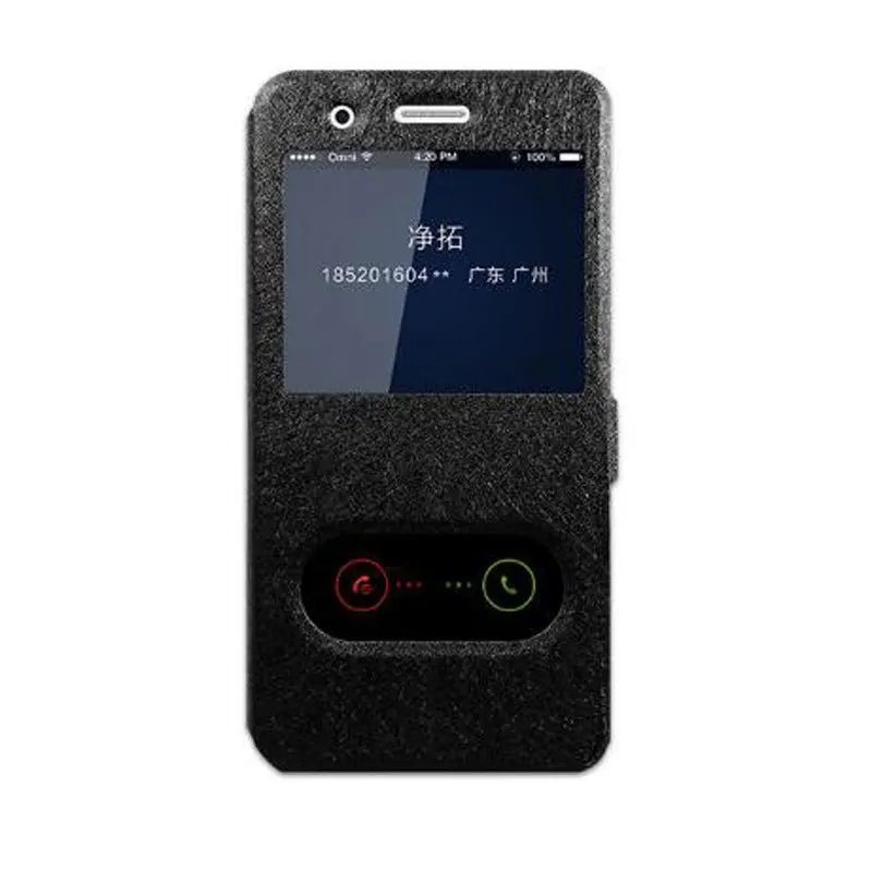 Для Huawei Y6 Pro 2017 чехол быстрое окошко для просмотра ответа откидная крышка кожаный